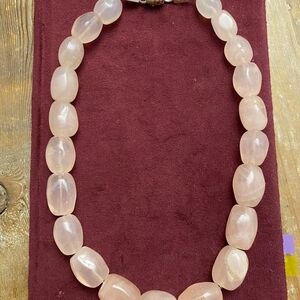 Elegant Pink Beaded Necklace